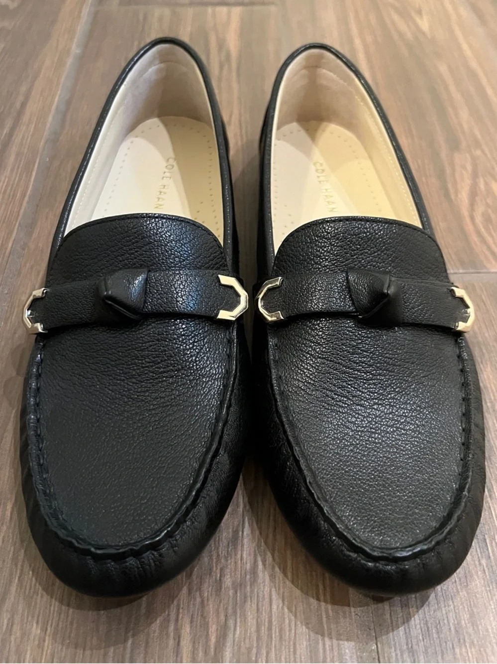 Cole Haan Evelyn Bow Black Loafers